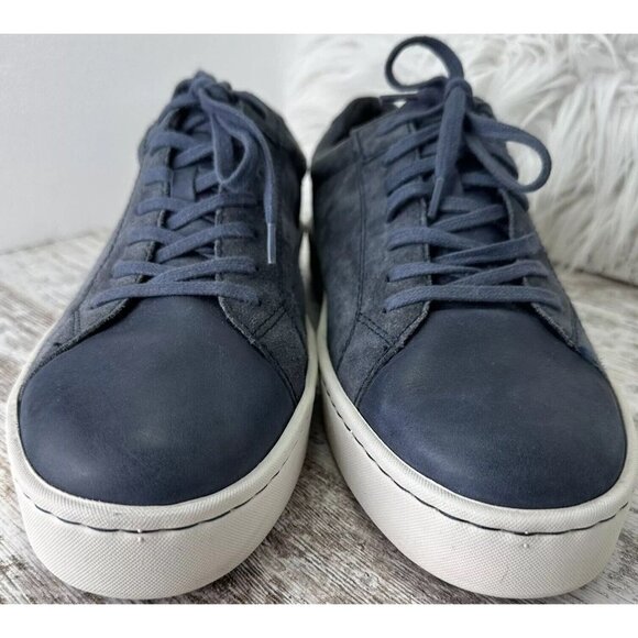 Born Men's Jib Sneakers Size 10.5 Flag Navy Combo Suede Leather Upper Opanka - Picture 7 of 12
